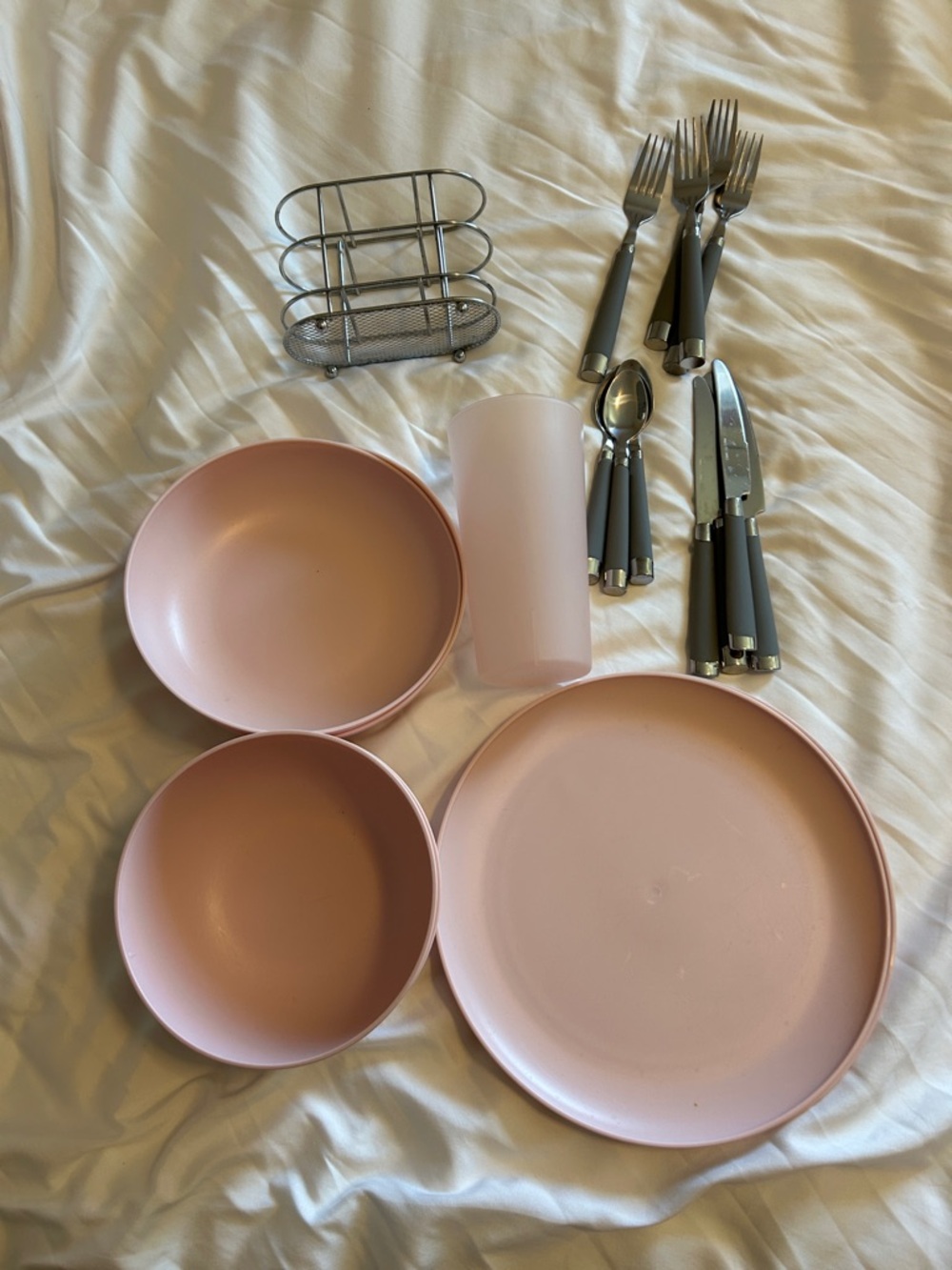 Pink Dorm Dining Essentials
